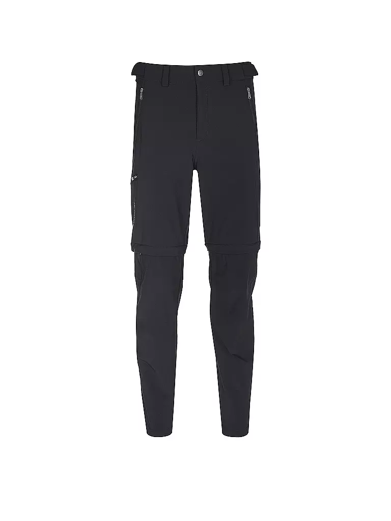 VAUDE | Pantalón de senderismo para hombre Farley Stretch T-Zip III Zip-Off | Negro