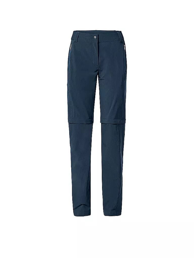 VAUDE | Pantalón de senderismo para mujer Farley Stretch ZipOff | Azul oscuro