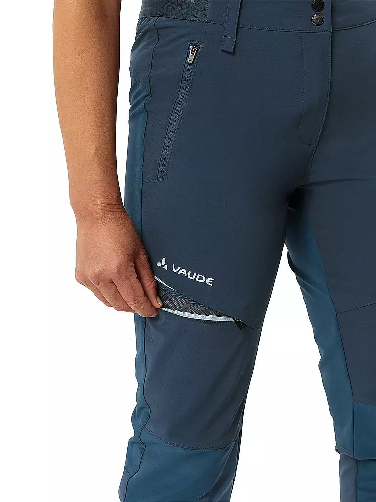 VAUDE | Pantalones de senderismo Elope para mujer | Azul oscuro