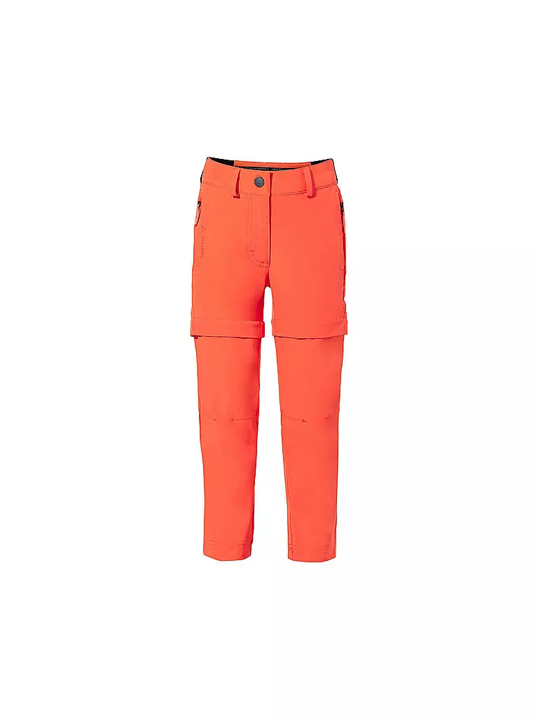 VAUDE | Pantalones de senderismo para niños Slim Fit ZipOff | Naranja