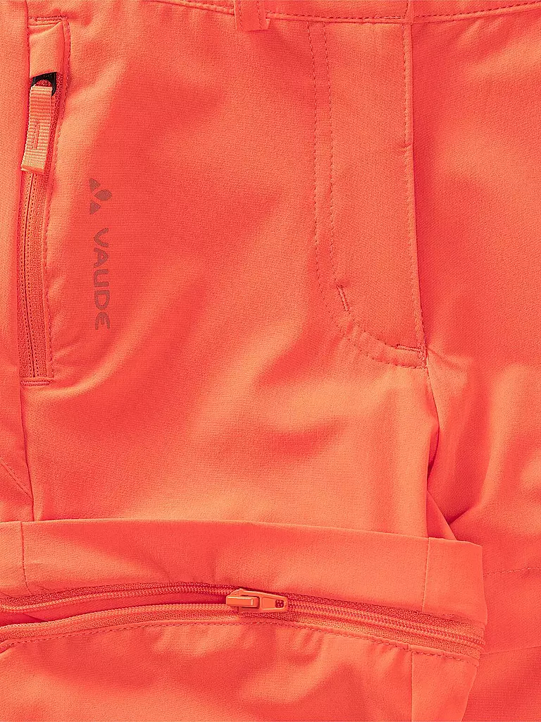 VAUDE | Pantalones de senderismo para niños Slim Fit ZipOff | Naranja