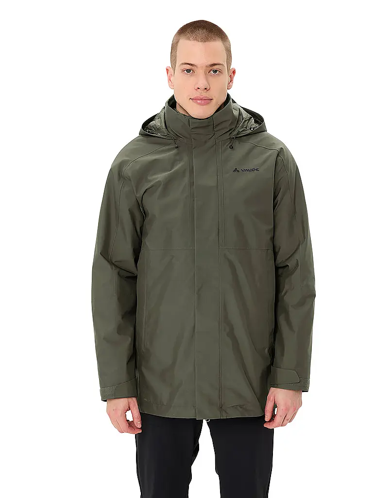 VAUDE | Parka de invierno para hombre Idris IV 3 en 1 con capucha |