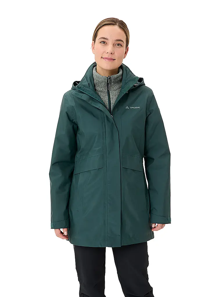 VAUDE | Parka de invierno para mujer Idris 3 en 1 con capucha |