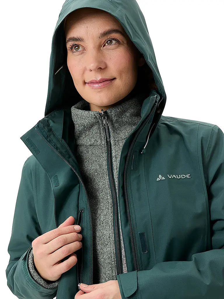 VAUDE | Parka de invierno para mujer Idris 3 en 1 con capucha |