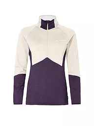 VAUDE | Zipshirt de senderismo Larice Fleece para mujer | Beige