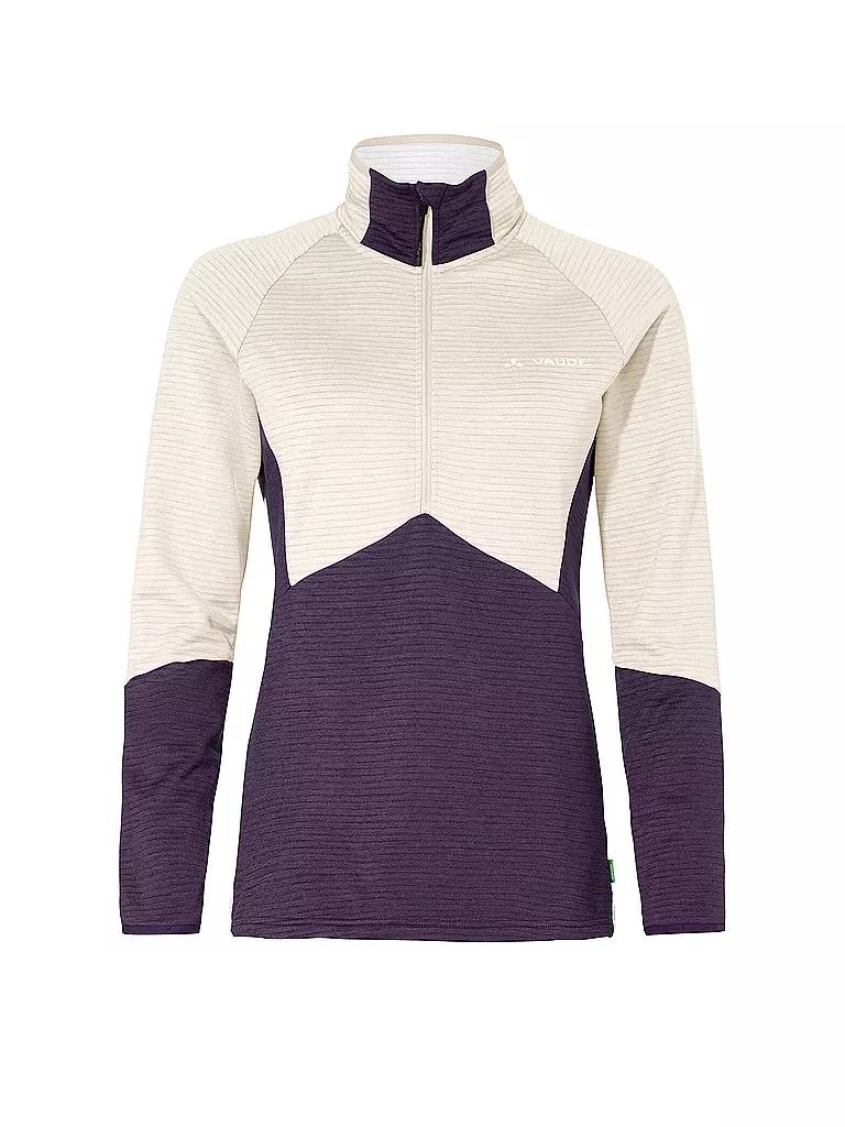 VAUDE | Zipshirt de senderismo Larice Fleece para mujer | Beige