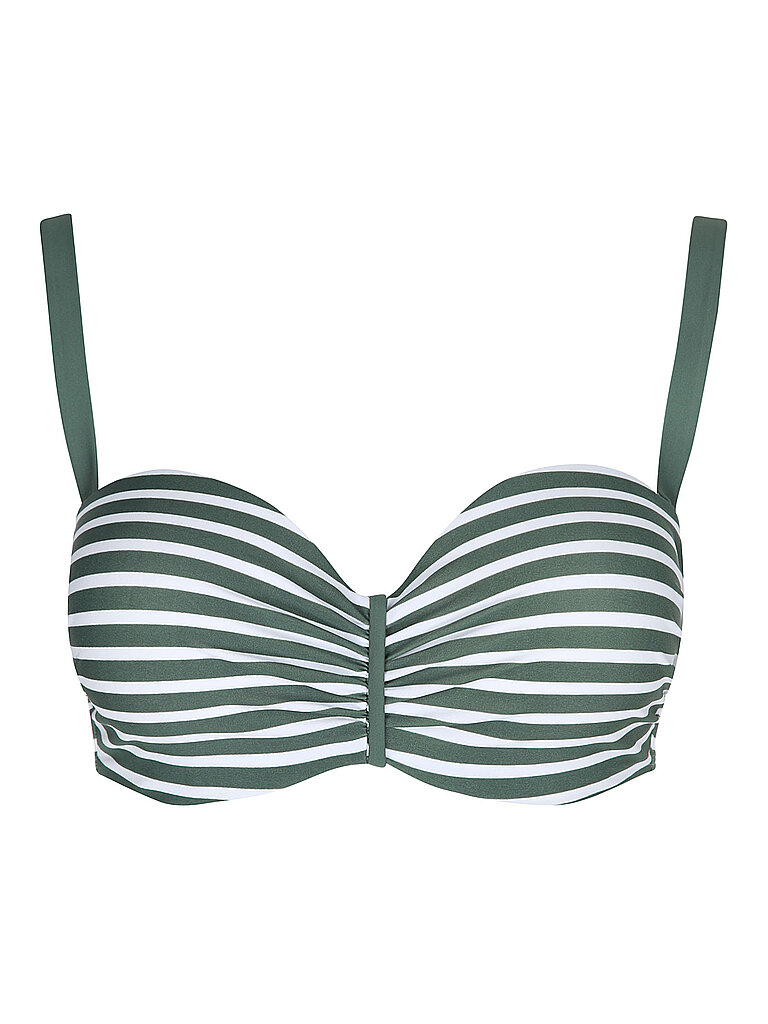 Bikiní bandeau con aros para mujer oliva 38E
