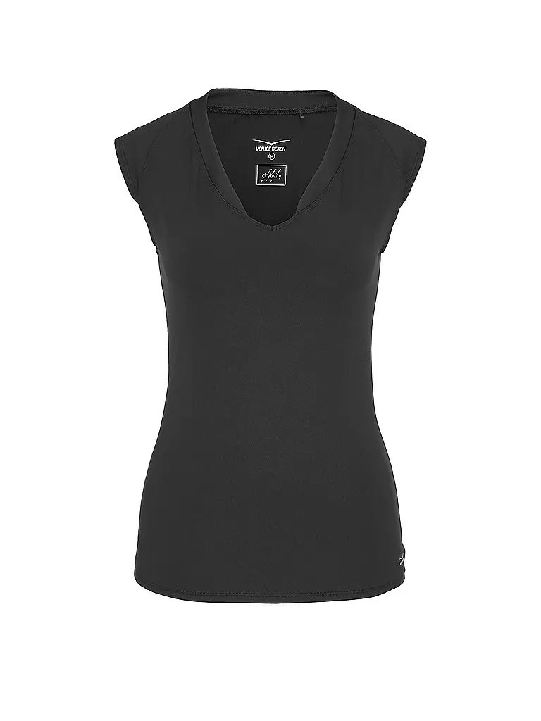 VENICE BEACH | Camiseta de fitness Eleam para mujer | Negro