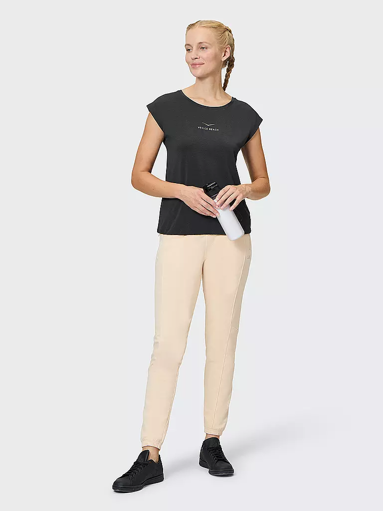 VENICE BEACH | Camiseta de fitness Wonder para mujer | Negro