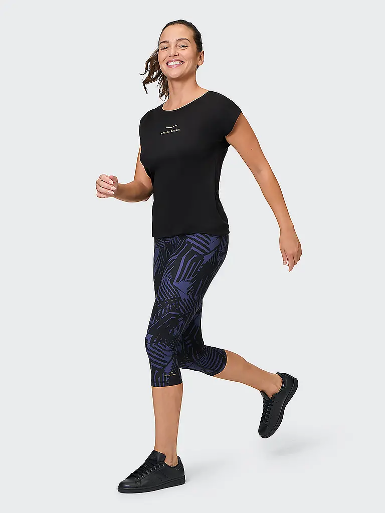 VENICE BEACH | Camiseta de fitness Wonder para mujer | Negro