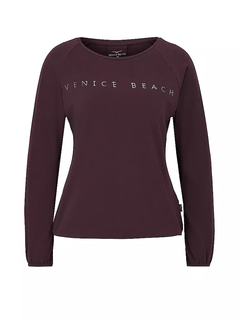 VENICE BEACH | Damen Fitnessshirt Rylee | Rojo oscuro