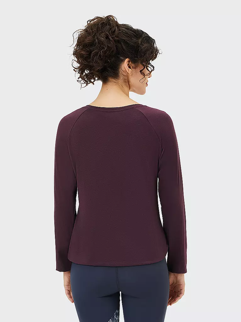 VENICE BEACH | Damen Fitnessshirt Rylee | Rojo oscuro