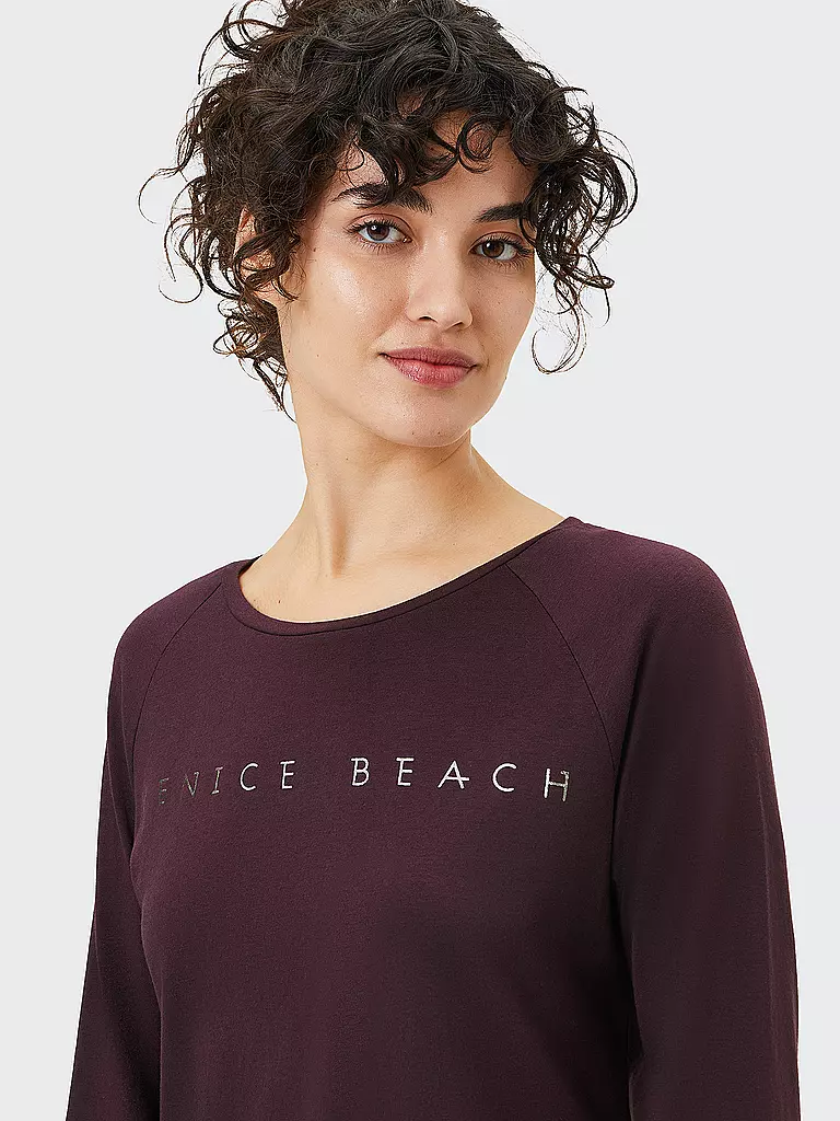 VENICE BEACH | Damen Fitnessshirt Rylee | Rojo oscuro