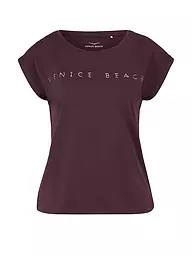 VENICE BEACH | Damen Fitnessshirt Wonder | Rojo oscuro