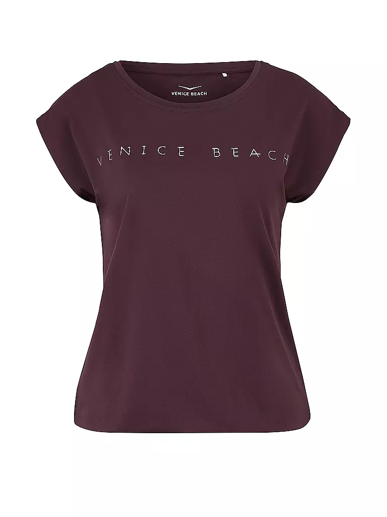 VENICE BEACH | Damen Fitnessshirt Wonder | Rojo oscuro