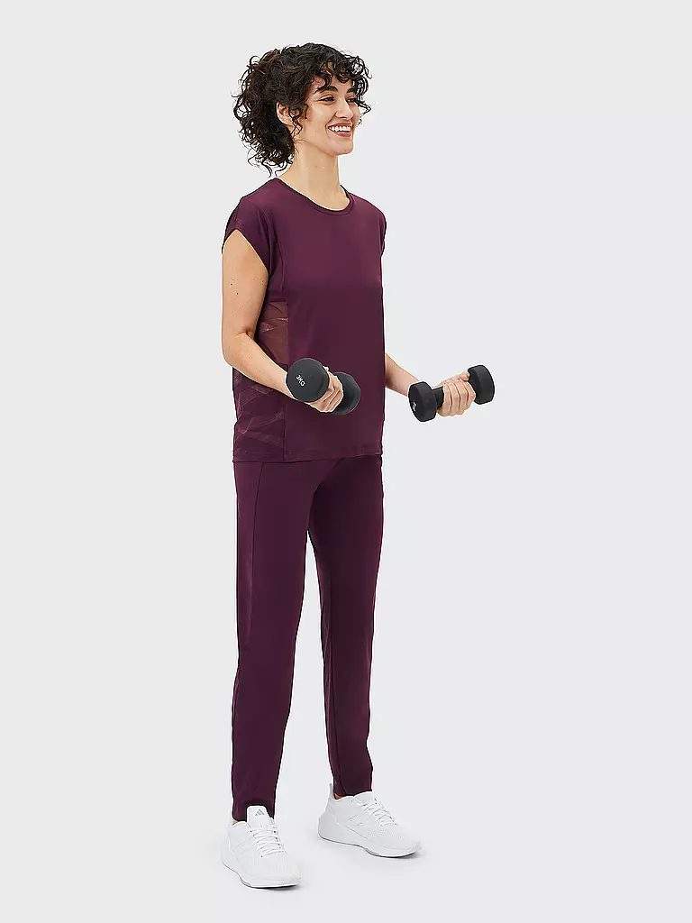 VENICE BEACH | Damen Fitnesstight Brandy | Rojo oscuro