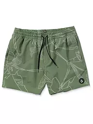 VOLCOM | Bañador para hombre Lido Print Trunk 16 | Oliva