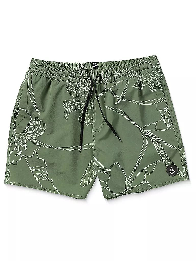 VOLCOM | Bañador de hombre Lido Print Trunk 16 | Oliva