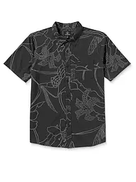 VOLCOM | Camisa de playa para hombre Cad Floral | Gris