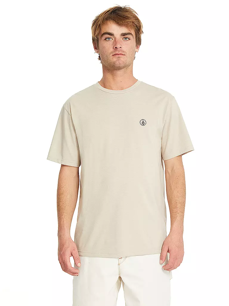VOLCOM | Camiseta de playa para hombre Circle Blanks | Beige