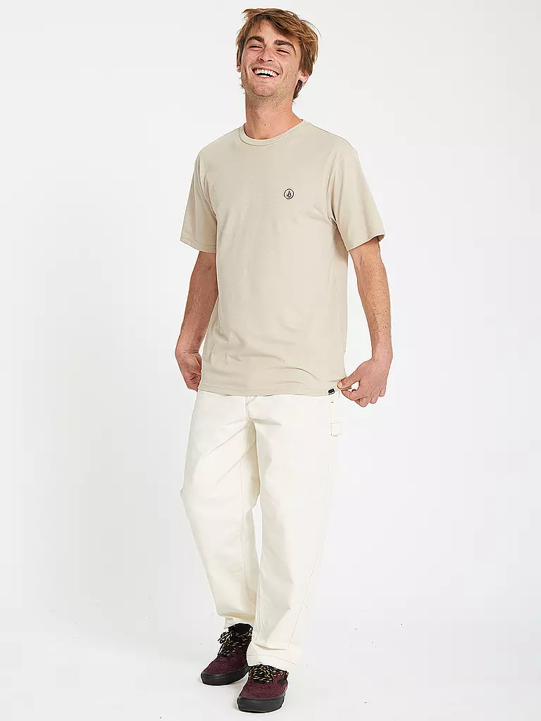 VOLCOM | Camiseta de playa para hombre Circle Blanks | Beige