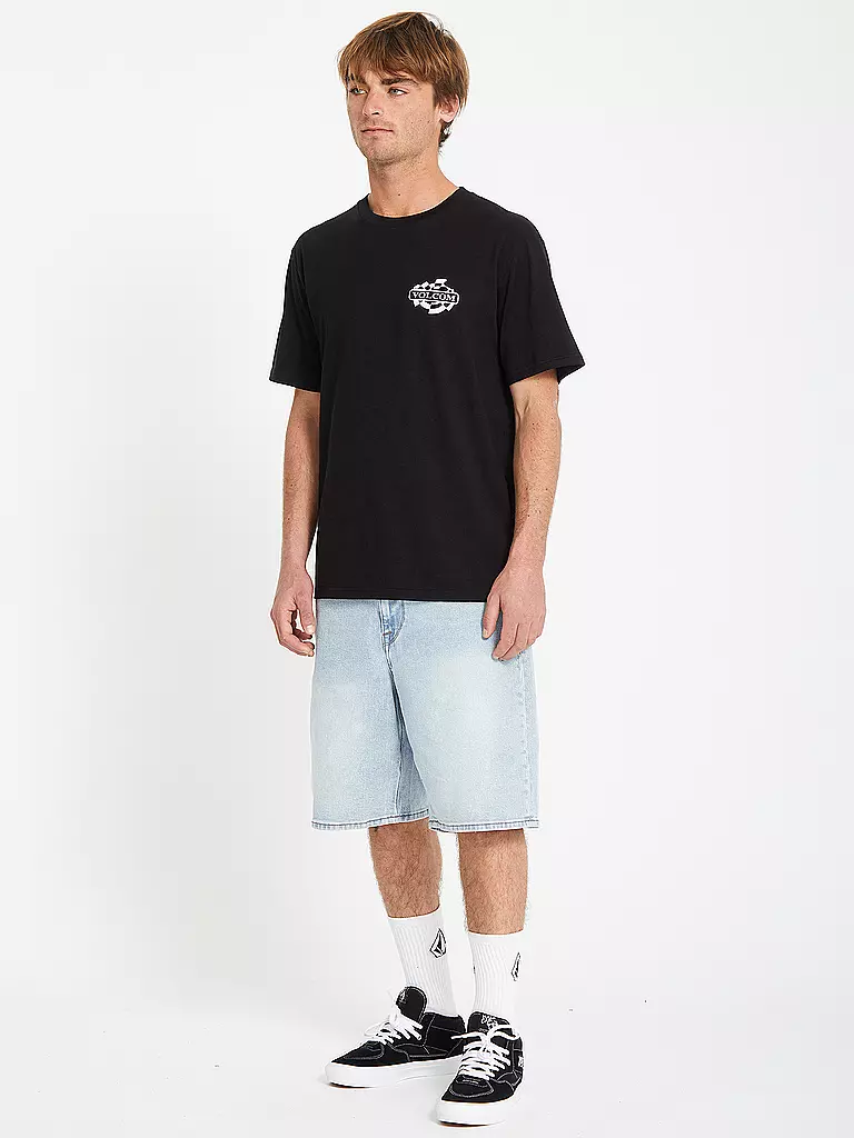 VOLCOM | Camiseta de playa para hombre Startlog BSC | Negro