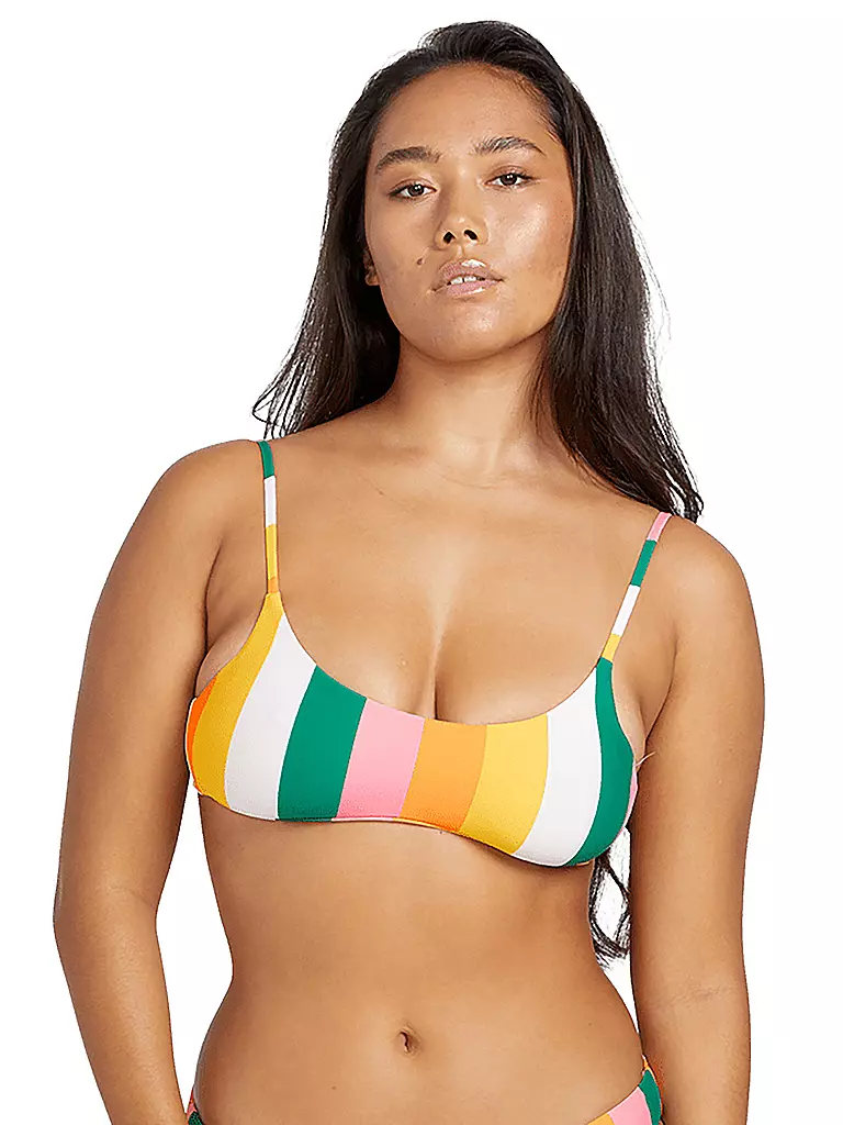 VOLCOM | Damen Bikinioberteil Along Those Lines Crop | Multicolor