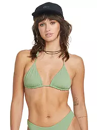 VOLCOM | Top de bikini para mujer Simply Seamless | Verde claro