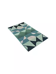 VOSSEN | Toalla de baño Geometric Glow | Verde oscuro