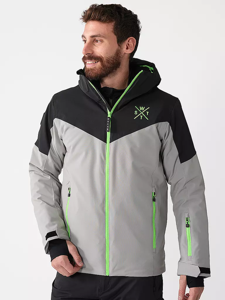 WATTS | Chaqueta de esquí Storm para hombre | Gris claro
