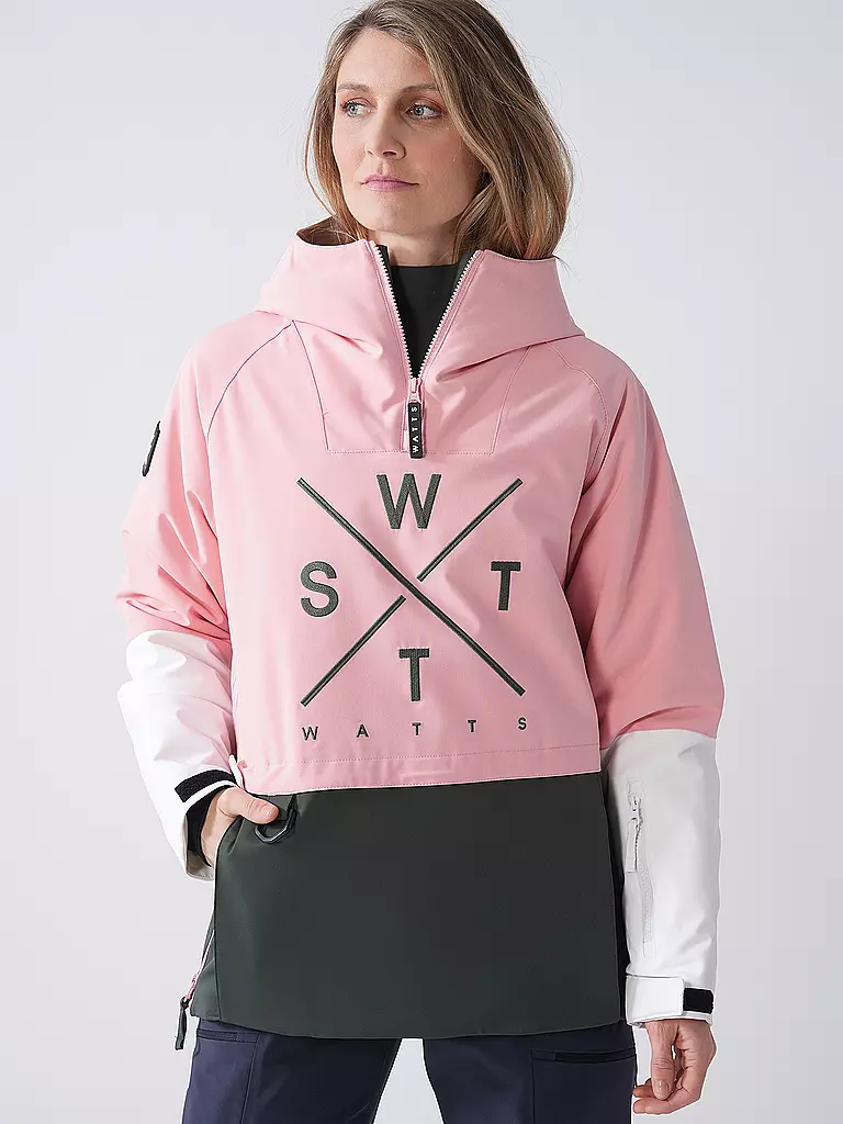 WATTS | Chaqueta de esquí tipo anorak X-Metod para mujer | Rosa