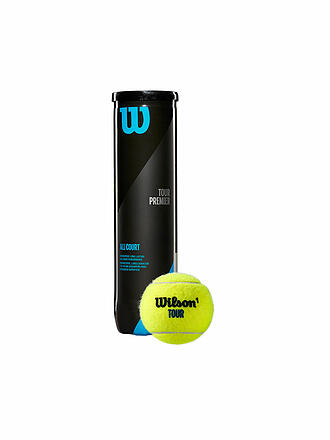 WILSON | Pelotas de tenis Tour Premier All Court, bote de 4