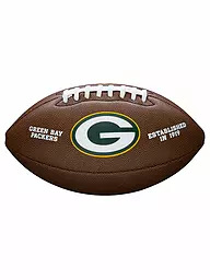 WILSON | Balón de fútbol americano NFL con licencia Green Bay Packers | Marrón