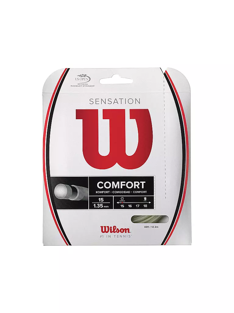 WILSON | Cuerda de tenis Sensation 15L 12m | Transparente