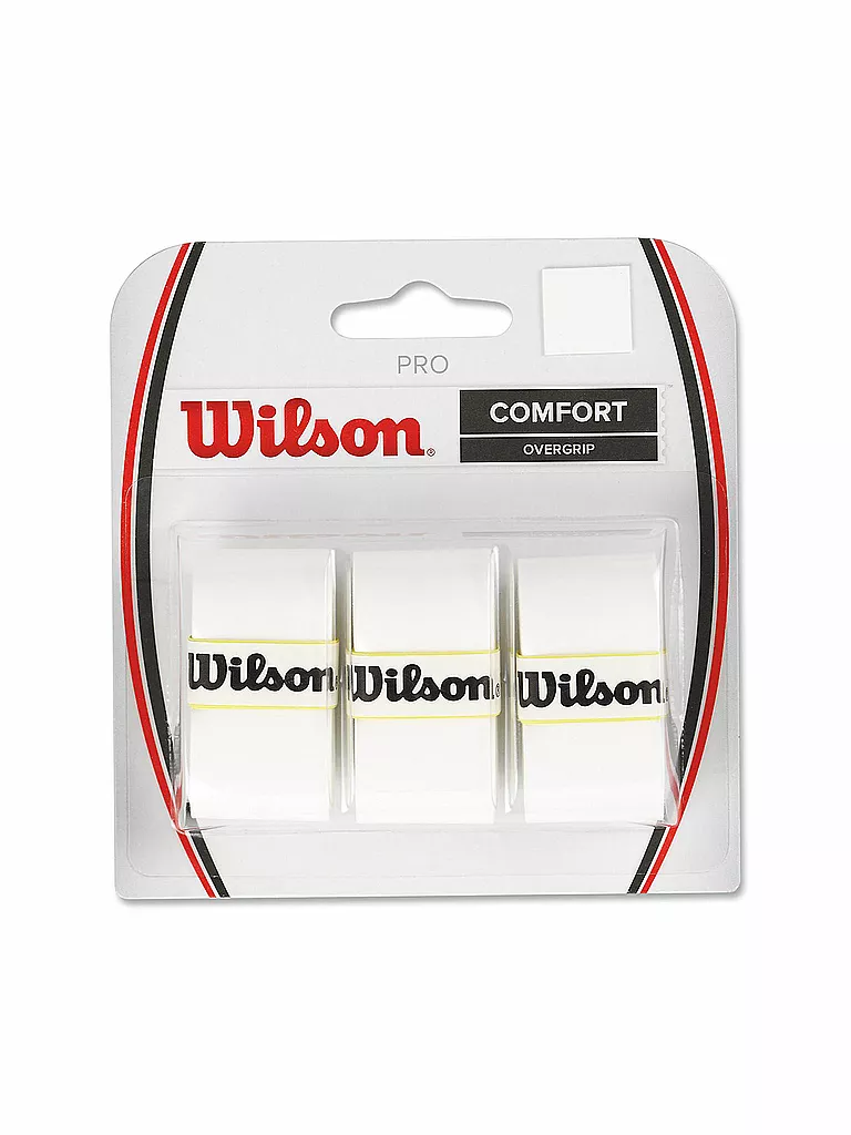WILSON | Overgrips de Tenis Pro Blanco 3 Unidades | Blanco