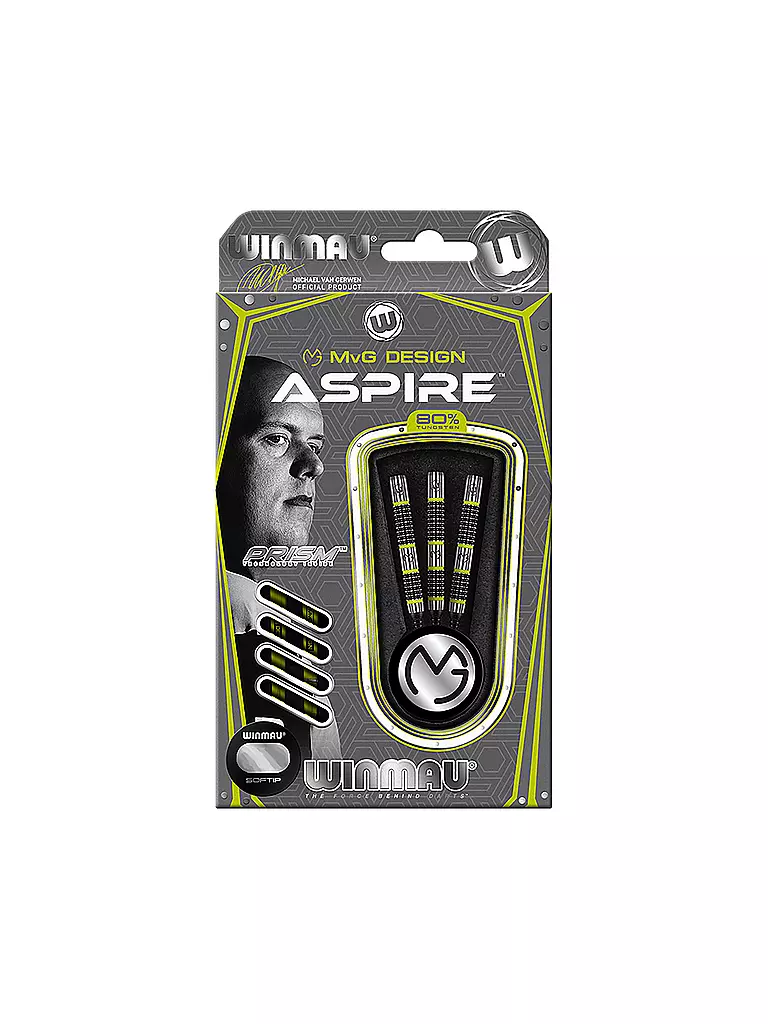 WINMAU | Dardos de punta blanda MvG Aspire 20g | Verde