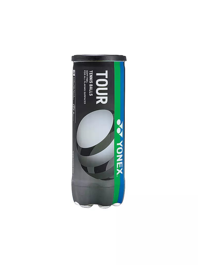YONEX | Pelotas de tenis T-Ball Tour, paquete de 3 | Amarillo