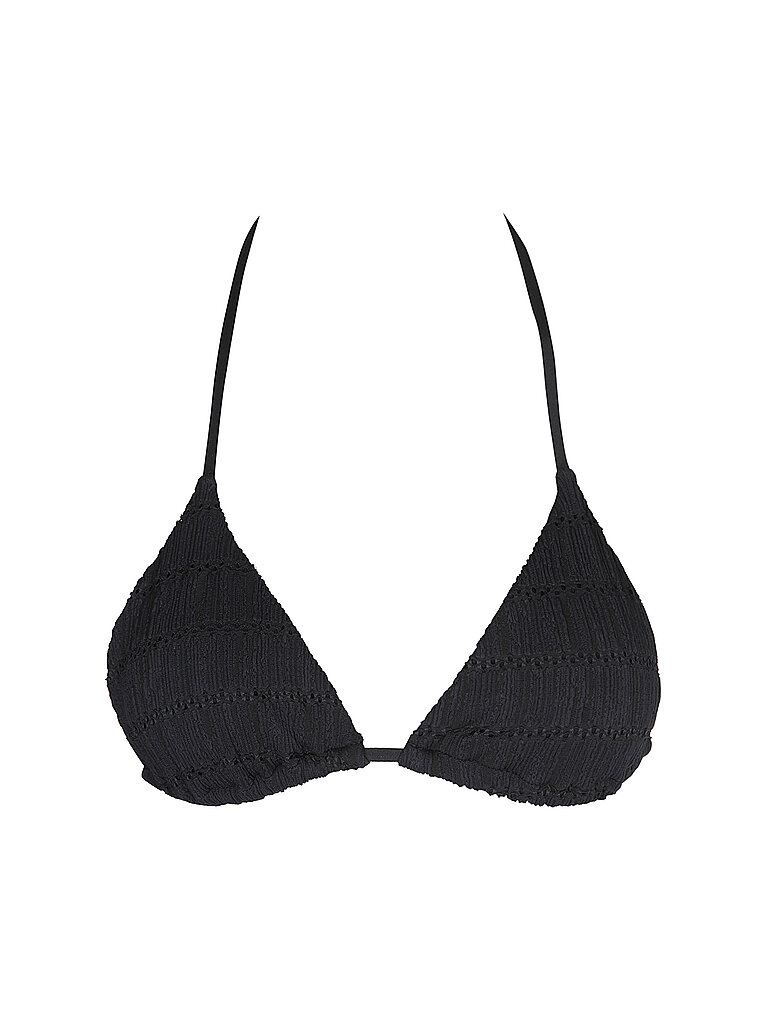 Top de bikini triángulo para mujer negro 85B