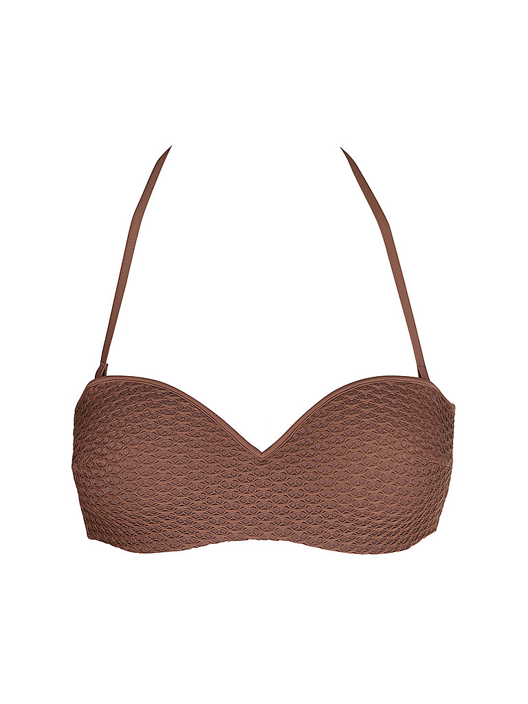 Bikinioberteil Bandeau para mujer marrón 75C