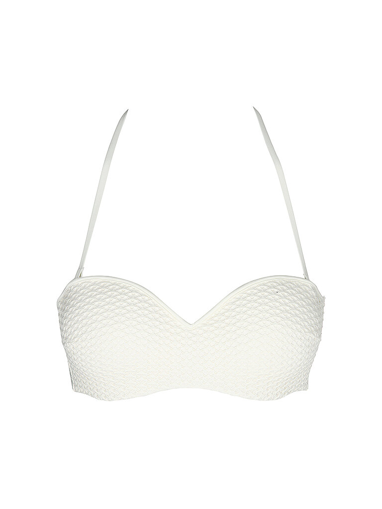 Bikiní bandeau para mujer crema 75C