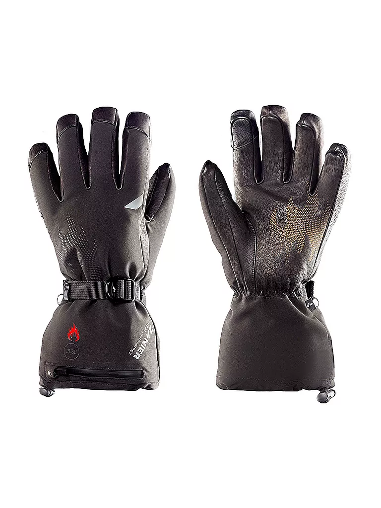 ZANIER | Guantes de esquí Heat.STX para hombre | Negro