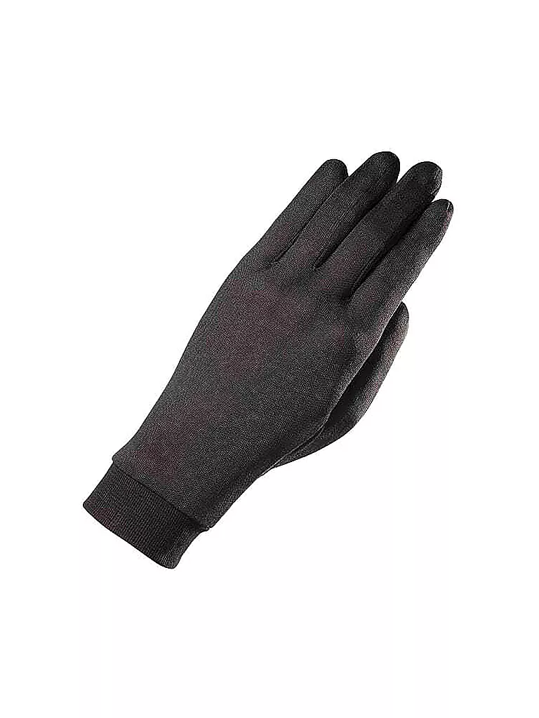 ZANIER | Guantes de seda Silk | Negro