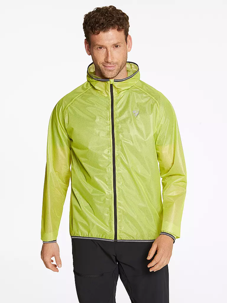 ZIENER | Chaqueta de lluvia con capucha Natius para hombre | Amarillo