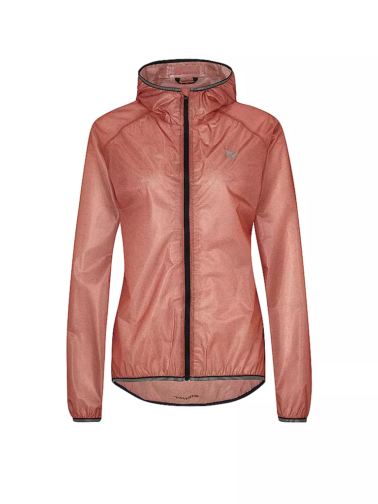ZIENER | Damen Regejacke Natina Hoodie | Coral