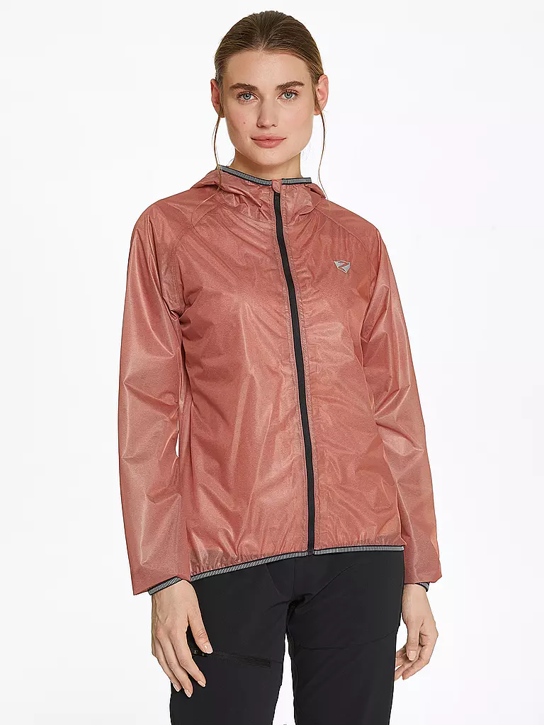 ZIENER | Damen Regejacke Natina Hoodie | Coral