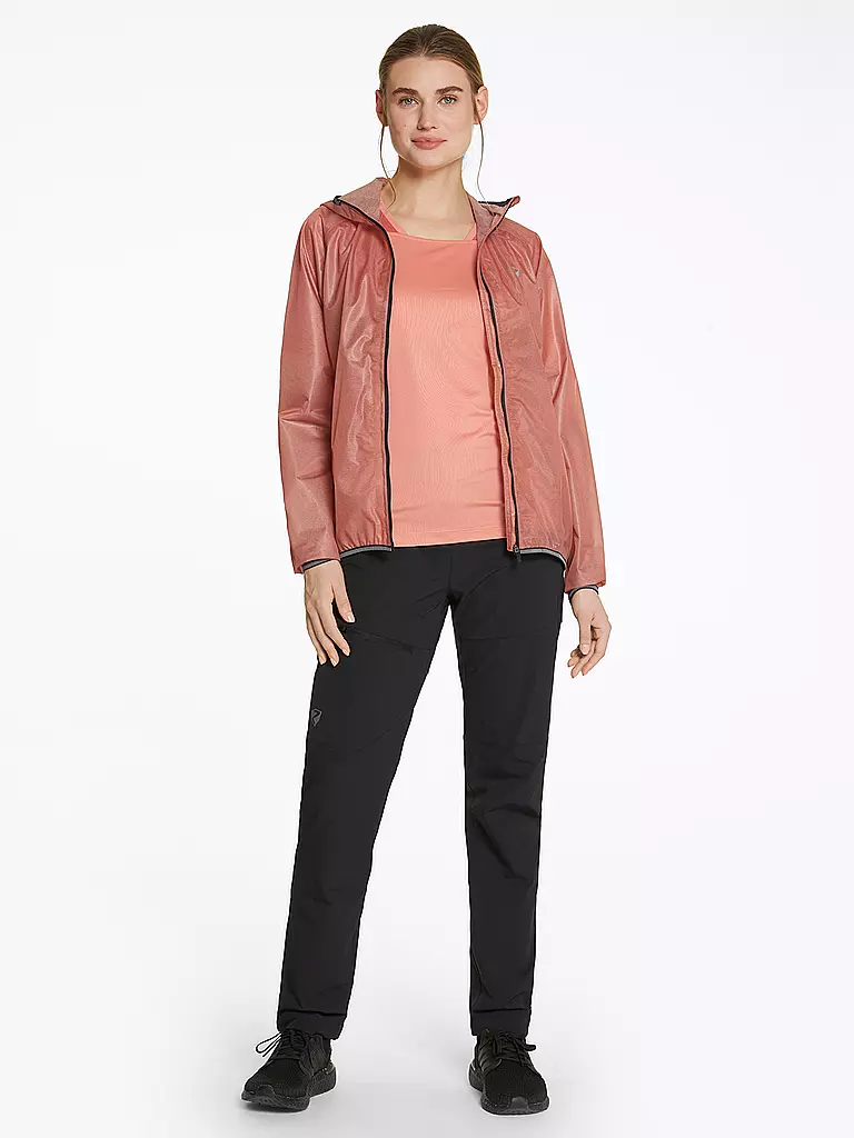 ZIENER | Damen Regejacke Natina Hoodie | Coral