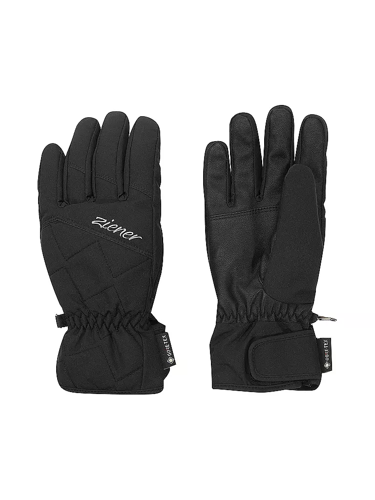 ZIENER | Guantes de esquí GORE-TEX para mujer | Negro